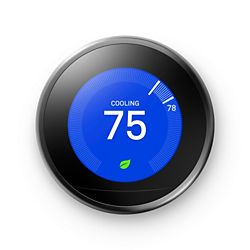 Learning Thermostat - Mirror Black