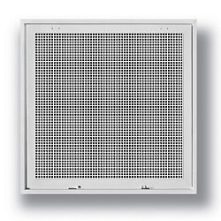 24" x 24" Aluminum  T-Bar Egg-crate Return Air Filter Grille - White